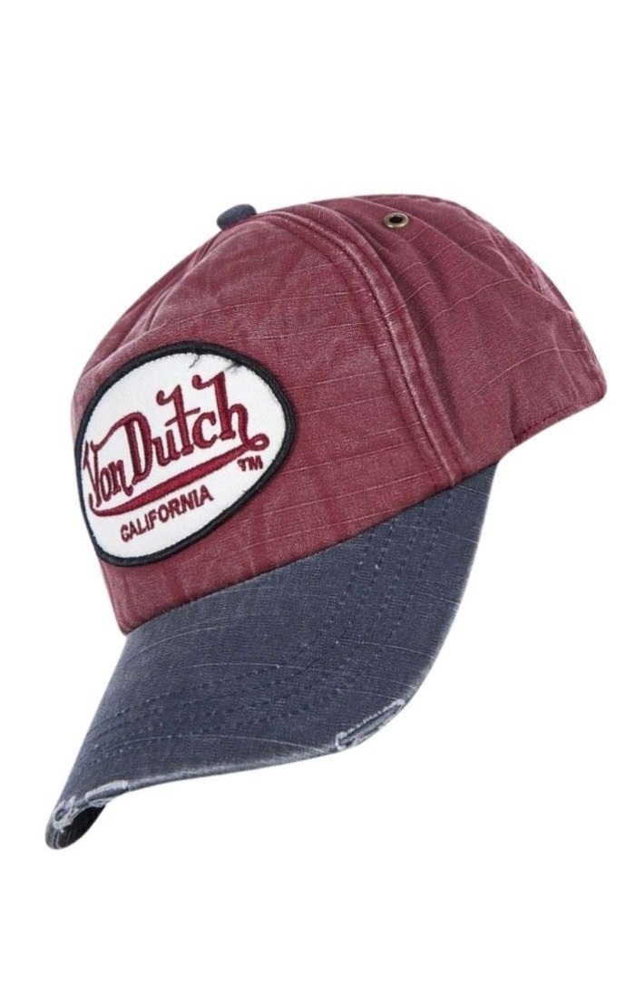 Gorra Von Dutch Curva Ajustable Jackrb Rojo