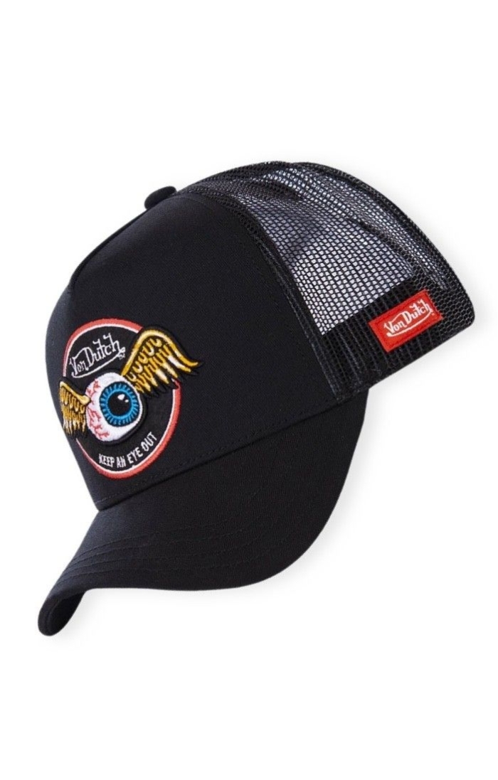 Gorra Von Dutch Curva Ajustable Eye3 Negro