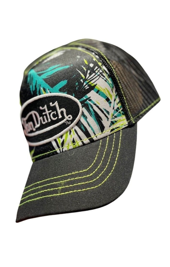 Gorra Von Dutch Curva Ajustable Hawai Negro