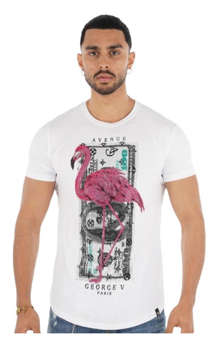 Camiseta George V Paris Dollar Flamenco Blanco