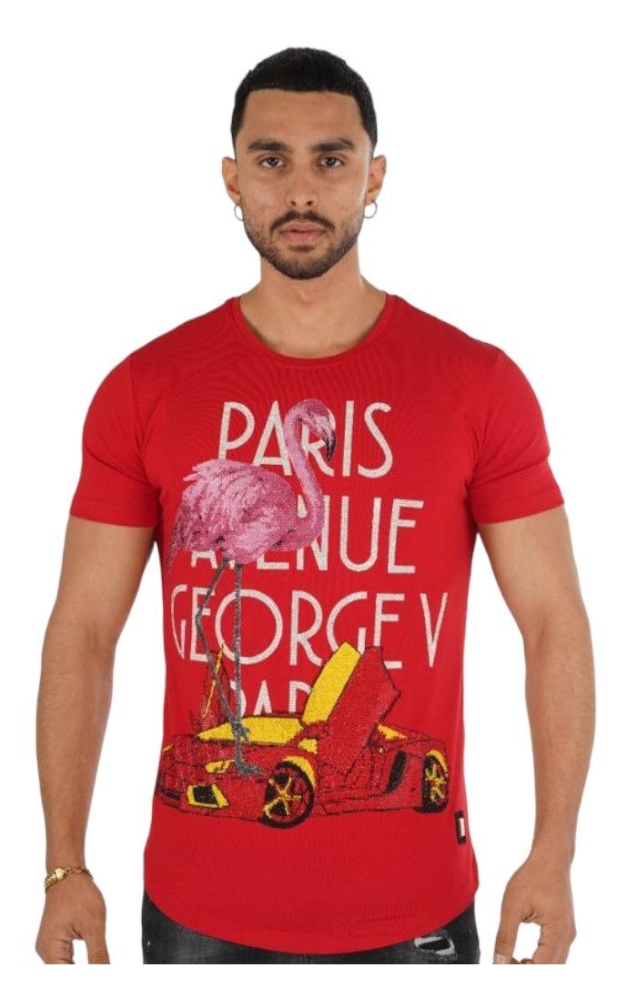 Camiseta George V Paris Ferrari Flamenco Rojo