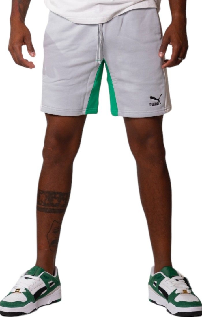 Short Puma Classics Block 8 Blanco y Verde