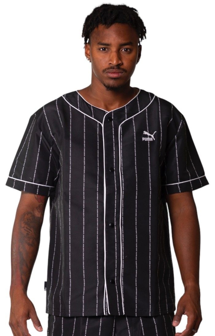 Camisa Puma de Beisbol Team 6 Woven Negro