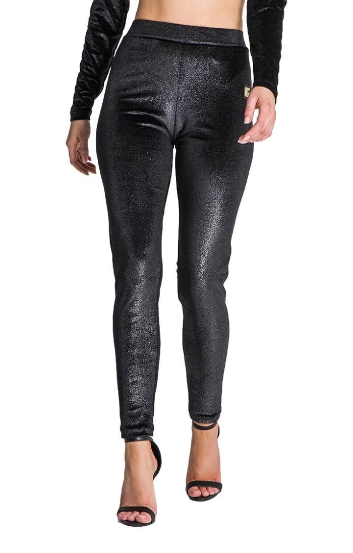 Leggins Gianni Kavanagh Metal Novel Negro