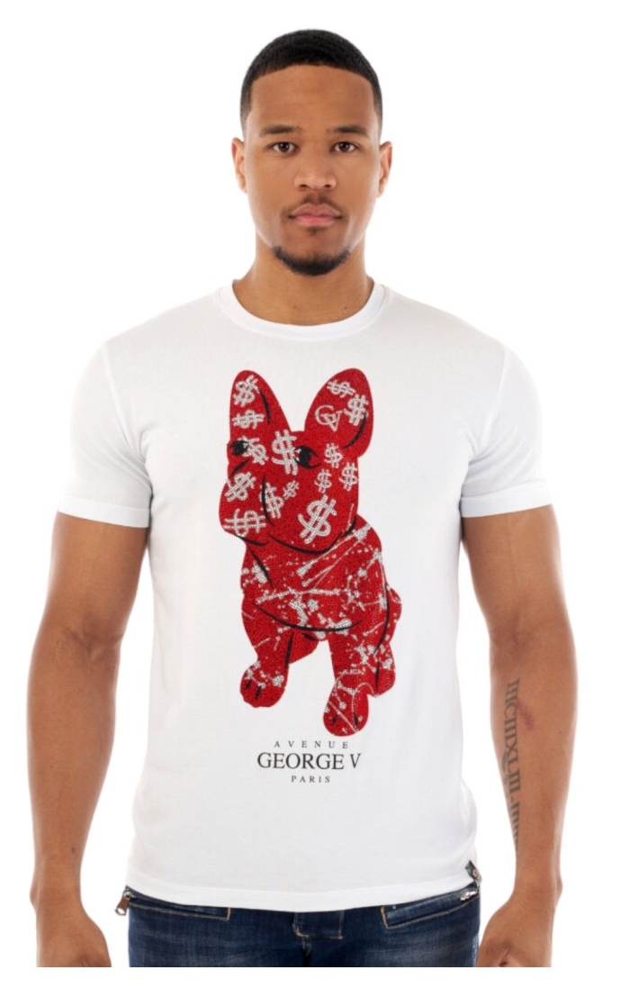 Camiseta George V Paris Bulldog GV Blanco