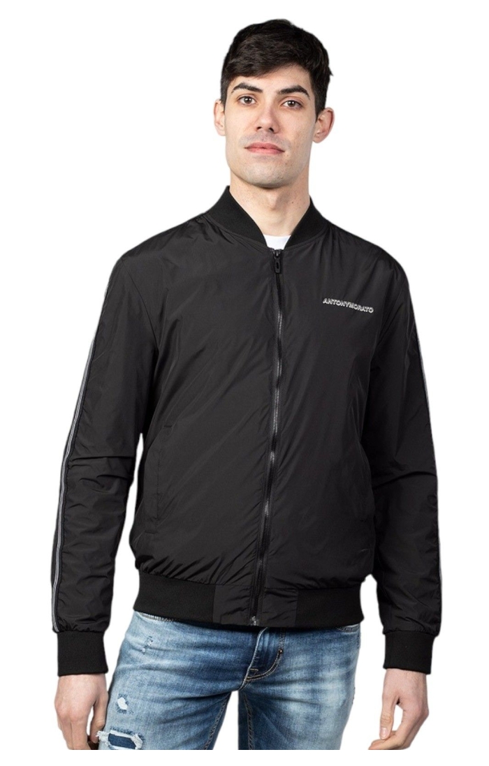 Bomber Antony Morato Regular Tejido Tecnico Contraste Negro