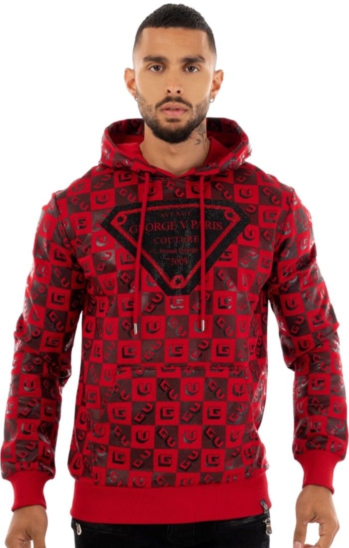 Sudadera George V Paris Couture Logo Rojo