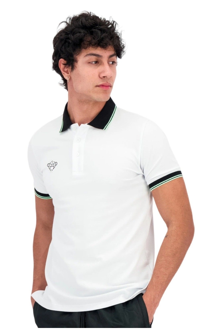 Polo Black Bananas Gybe Basic Blanco