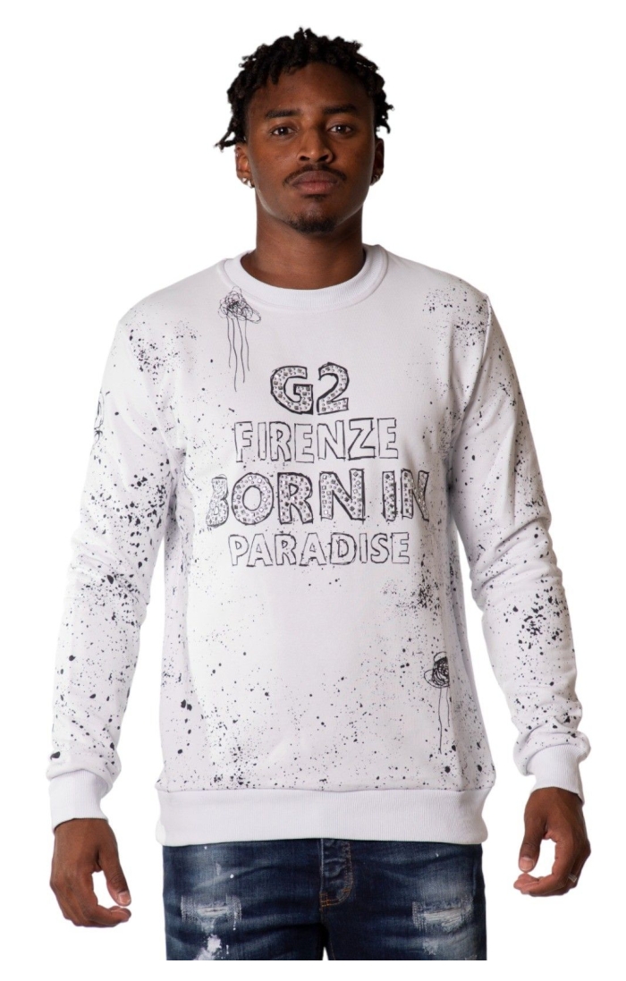 Sudadera G2 Firenze Confusion Basic Blanco