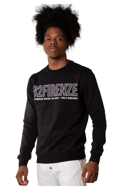 Sudadera G2 Firenze Silver Studs Negro