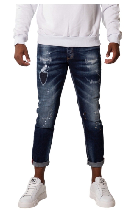 Jeans G2 Firenze Dark Heart Marino