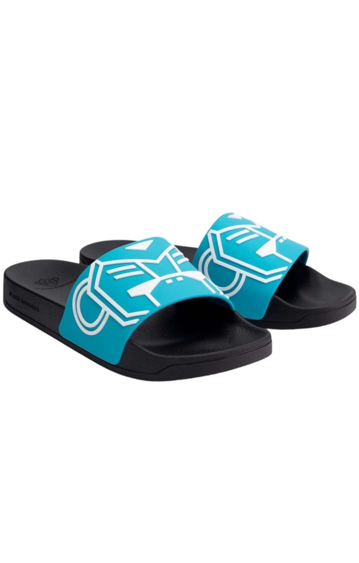 Chanclas Black Bananas Commander Slides Negro y Azul