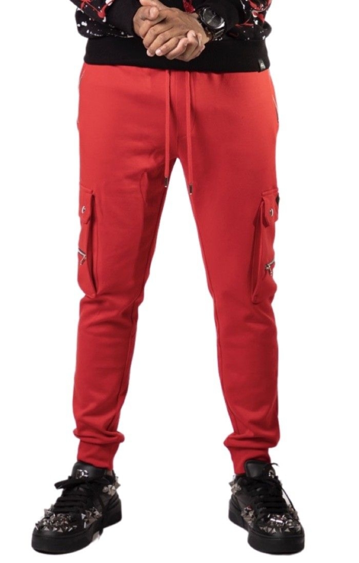 Pantalon George V Paris Trotar Cargo Rojo