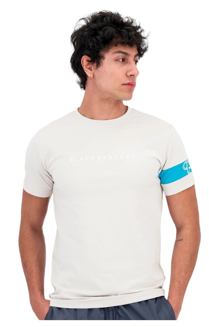 Camiseta Black Bananas Commander Tee Light Grey