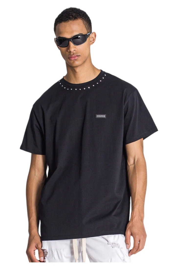 Camiseta Gianni Kavanagh Oversize Palms Negro