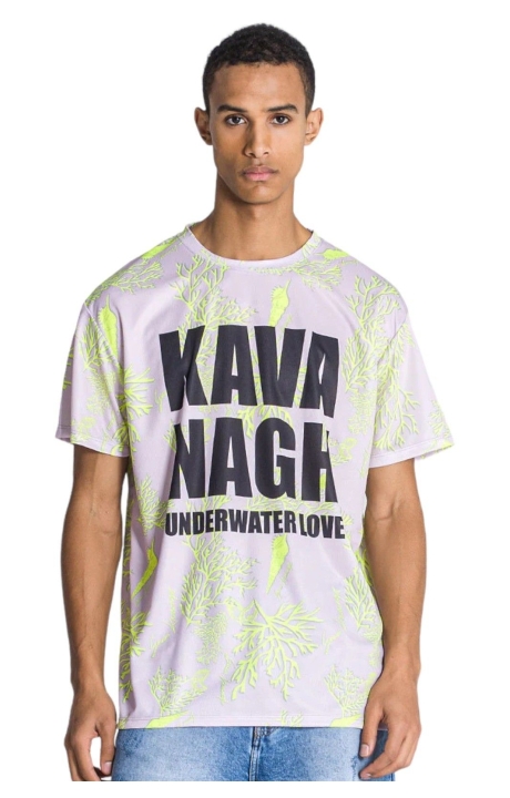 Camiseta Gianni Kavanagh Oversizecon Lavanda Blanco