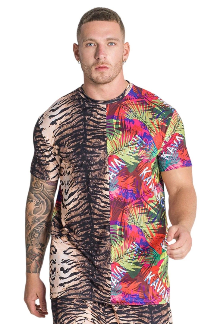 Camiseta Gianni Kavanagh Estampado Amazonia Multicolor