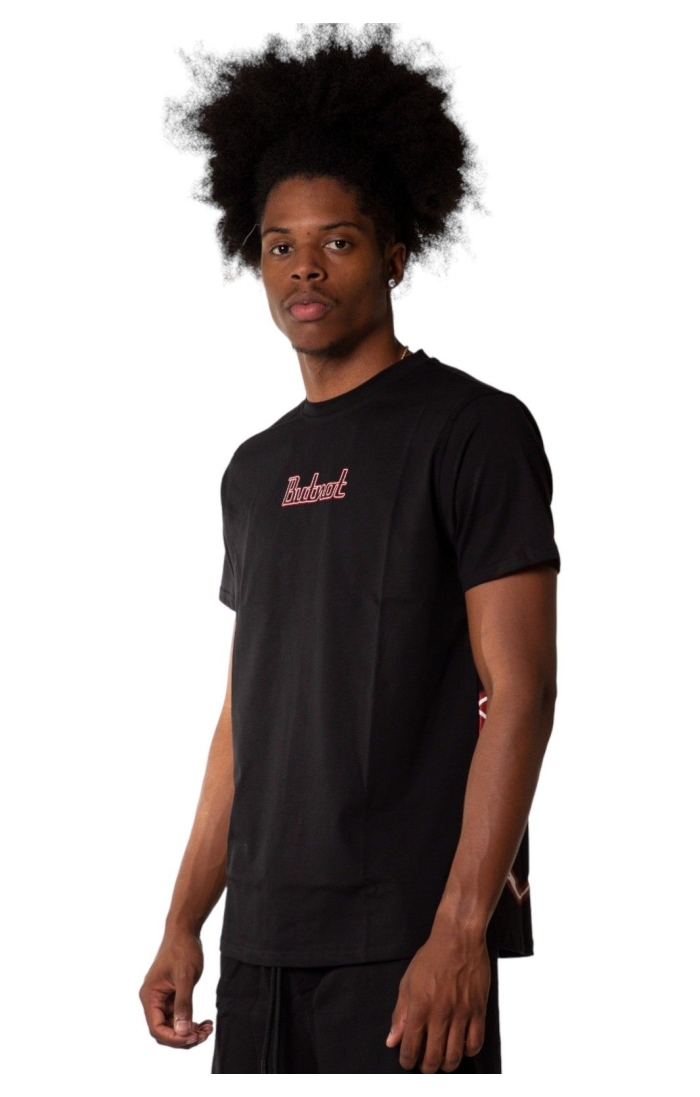 Camiseta ButNot Logo Central Neon Negro