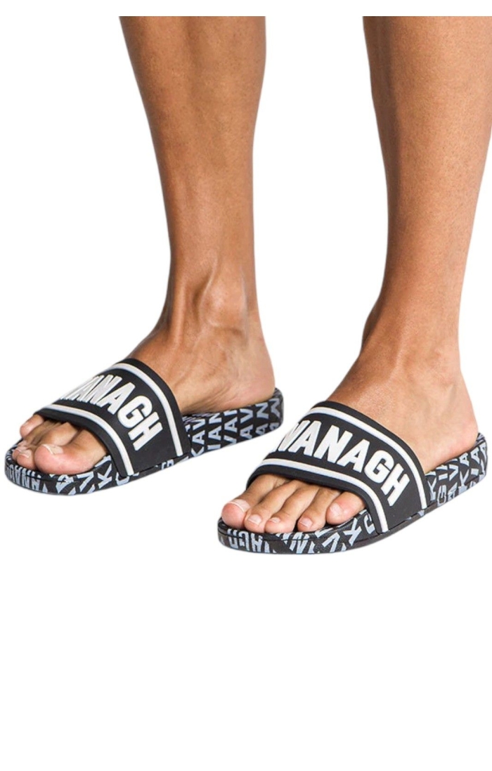 Chanclas Gianni Kavanagh 2.0 Logo Negro y Blanco