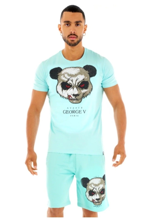 Conjunto George V Paris Cabeza Oso Killer Azul Turquesa