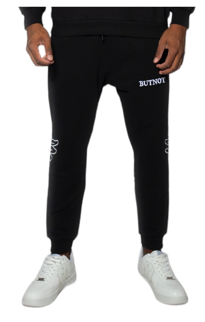 Pantalon ButNot de Chandal Logo Alas Negro