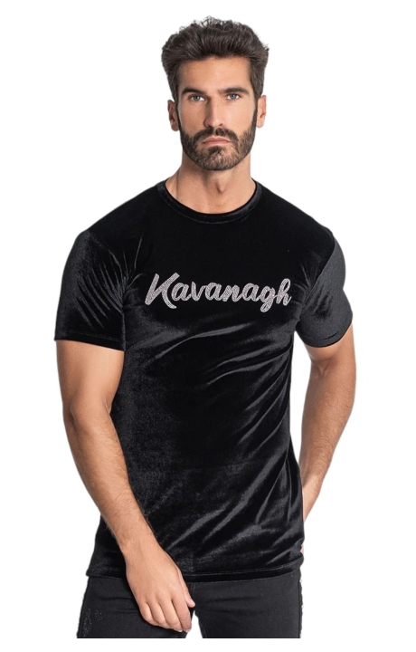 Camiseta Gianni Kavanagh Negra Lavish Plateado
