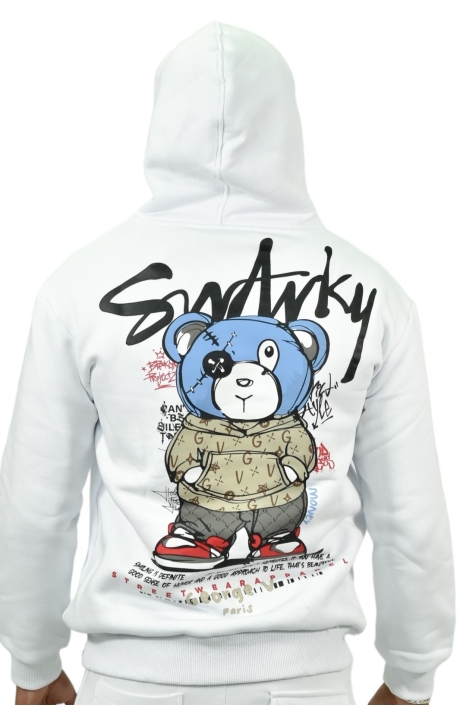 Sudadera George V Paris Teddy Pirata Blanco