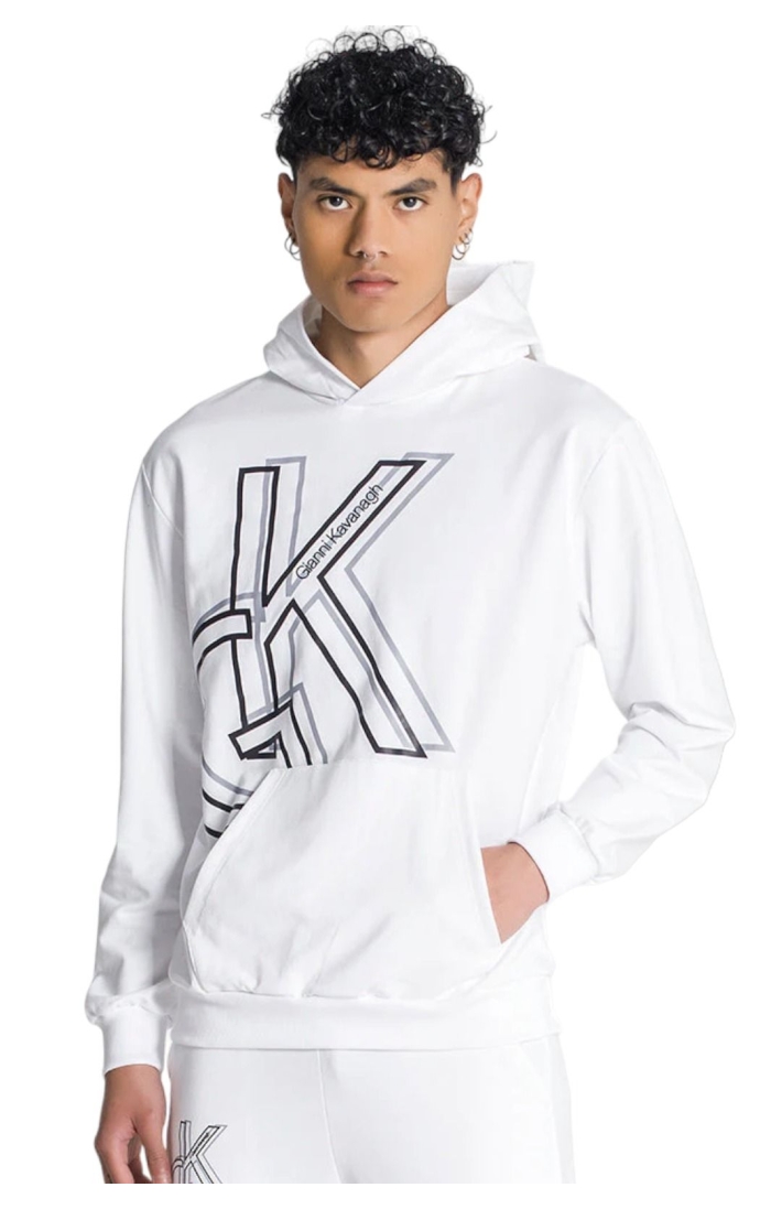 Sudadera Gianni Kavanagh con Capucha Shadow Blanco