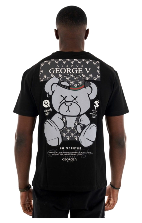 Camiseta George V Paris Oso Muerto Negro
