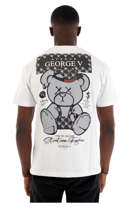 Camiseta George V Paris Oso Muerto Blanco