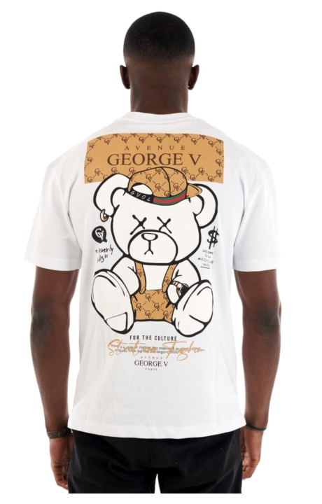 Camiseta George V Paris Oso Muerto Fashion Blanco