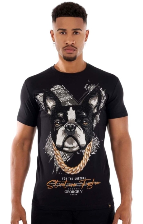 Camiseta George V Paris Chainz Negra