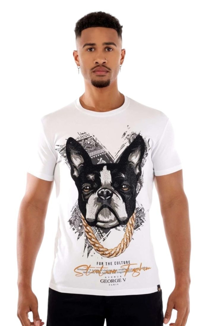 Camiseta George V Paris Chainz Blanca