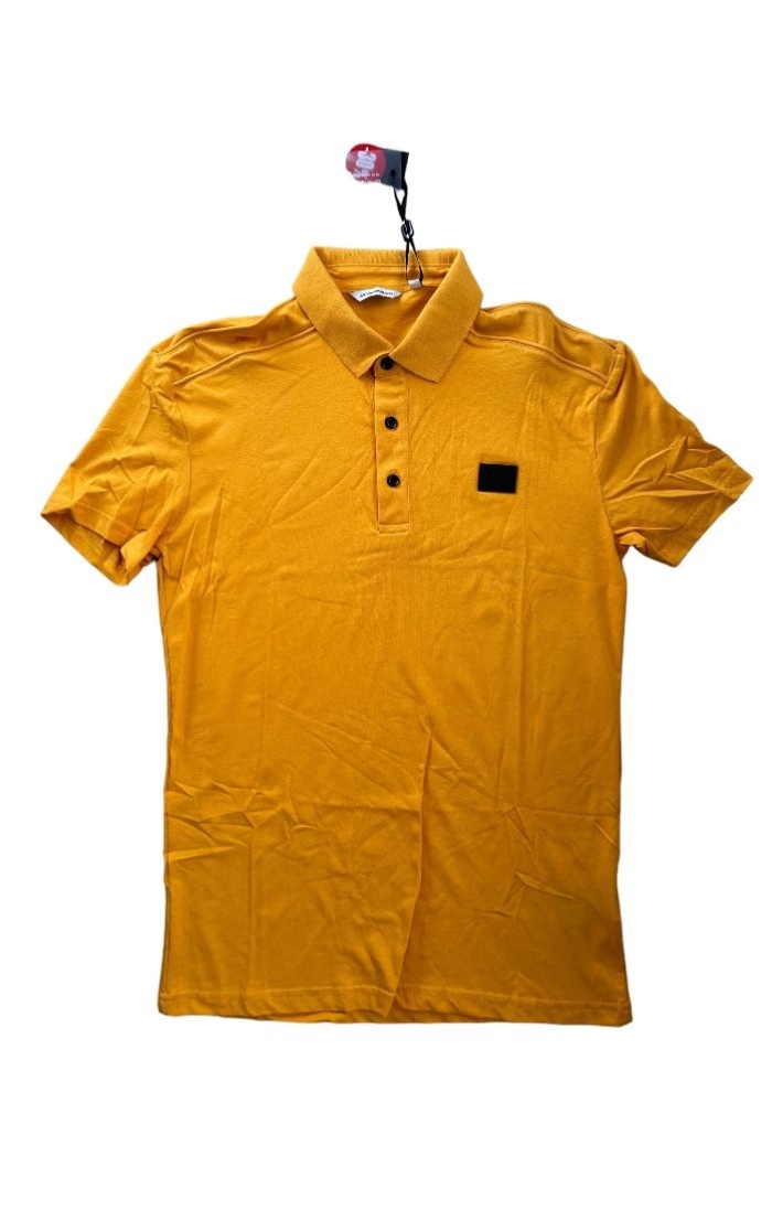 Polo Antony Morato Amarillo Slim Fit Con Placa