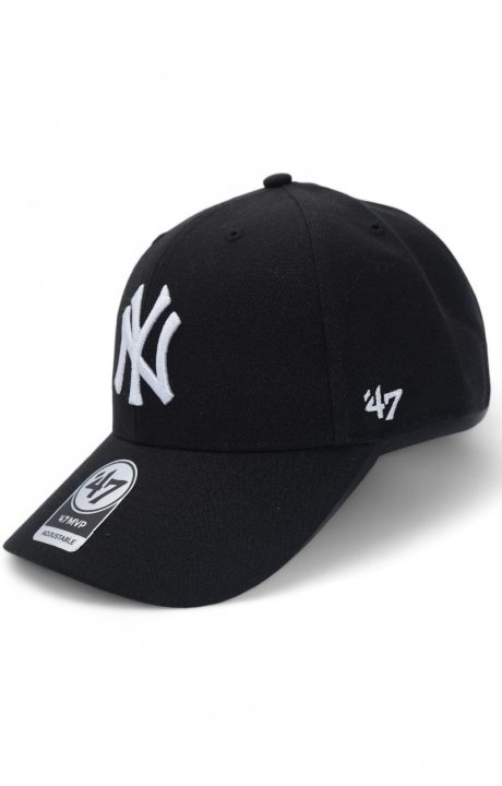 Gorra 47 Brand MLB New York Yankees Negro Logo Blanco