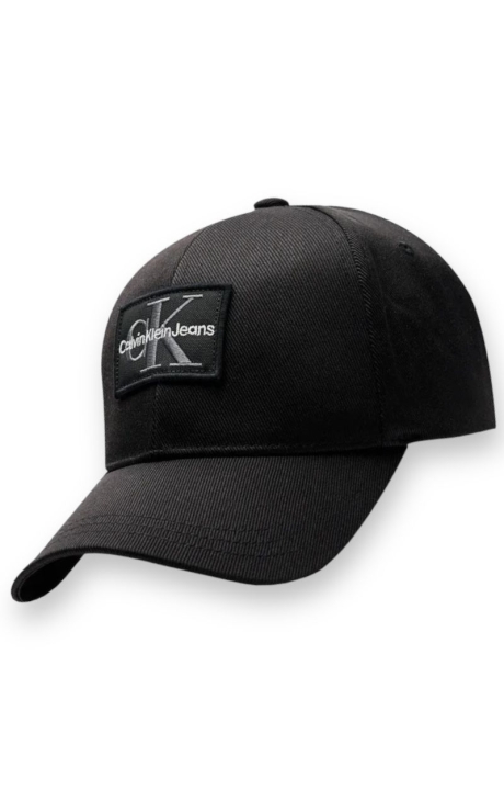 Gorra Calvin Klein con Parche Monologo Warm Negra