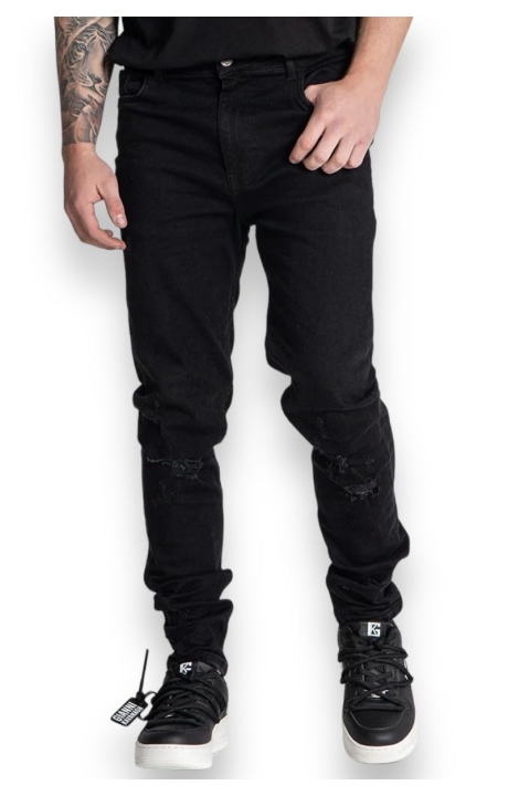 Jeans Gianni Kavanagh Slim Fit Ripped Negro