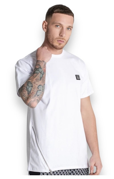 Camiseta Gianni Kavanagh con Cremallera Blanca