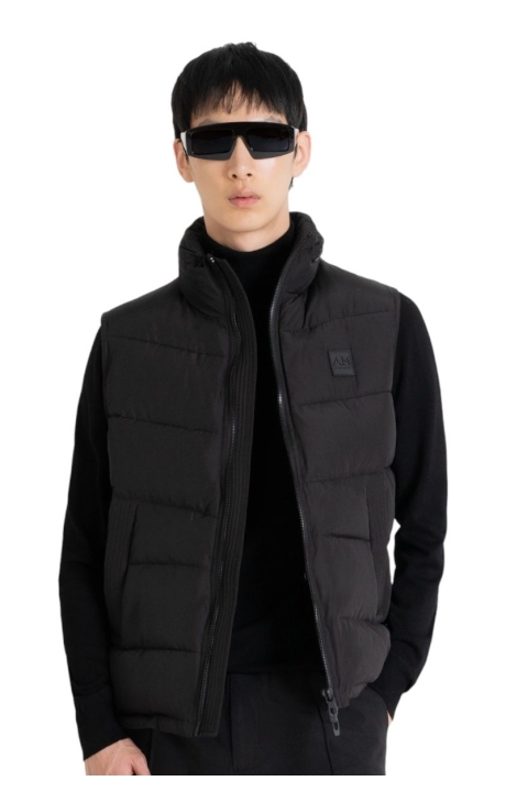 Chaqueta Sin Magas Antony Morato Negro Regular Fit con Relleno