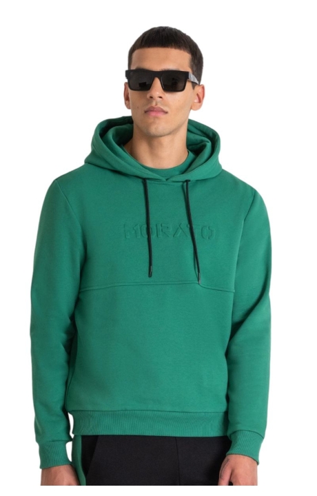 Sudadera con Capucha Antony Morato Verde Relaxed Fit Fabric