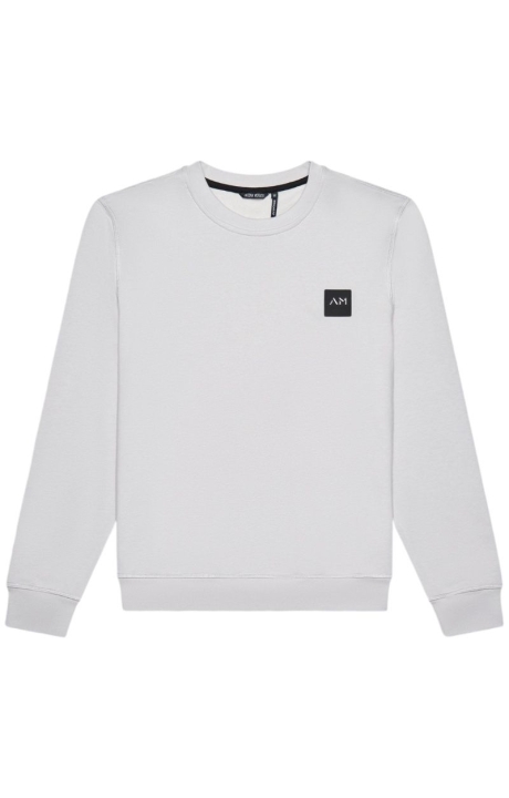 Sudadera Antony Morato Blanco Hielo con Logo Metalizado