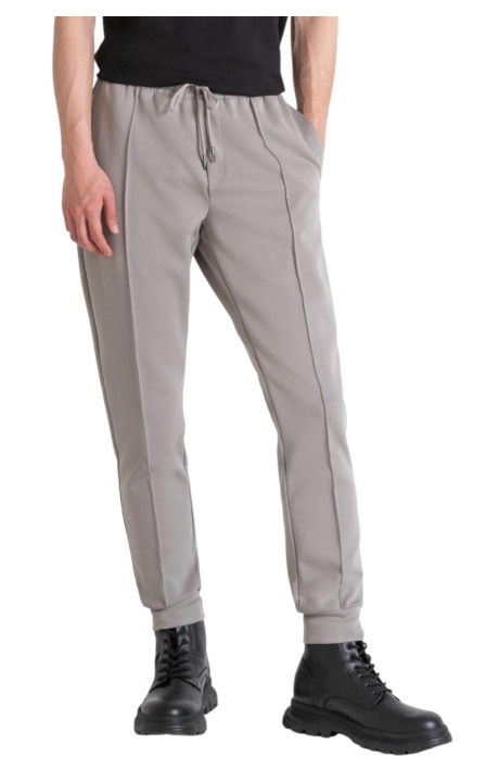 Pantalón Antony Morato Gris Carrot Fit con Elásticos