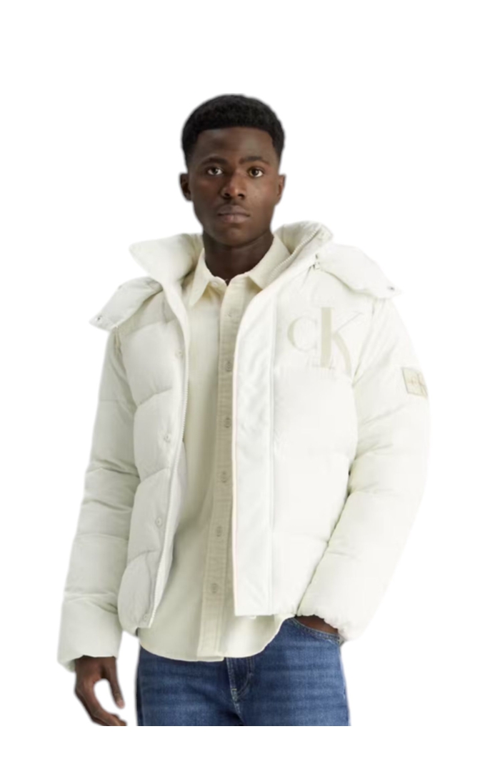 Chaquetón Calvin Klein Blanca Basica Non Down