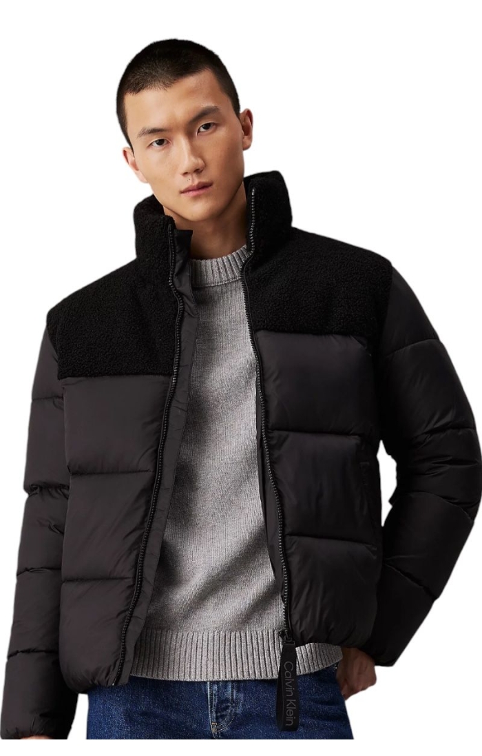 Chaqueta de Plumas Calvin Klein Sherpa Negro