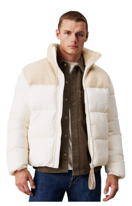 Chaqueta de Plumas Calvin Klein Sherpa Blanco