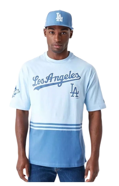 Camiseta New Era Azul Los Angeles Dodgers World Series