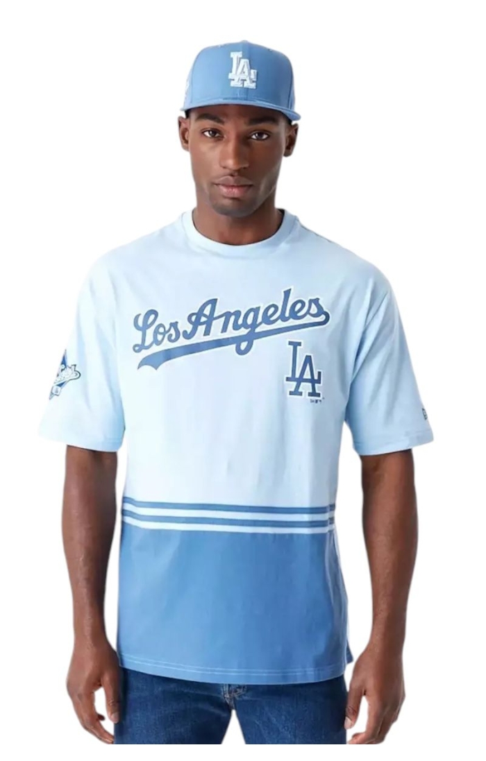 Camiseta New Era Azul Los Angeles Dodgers World Series