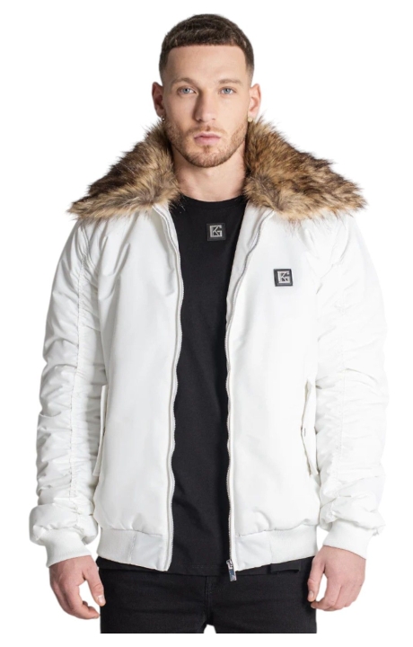 Chaqueta Bomber Gianni Kavanagh Cuello de Pelo Blanco