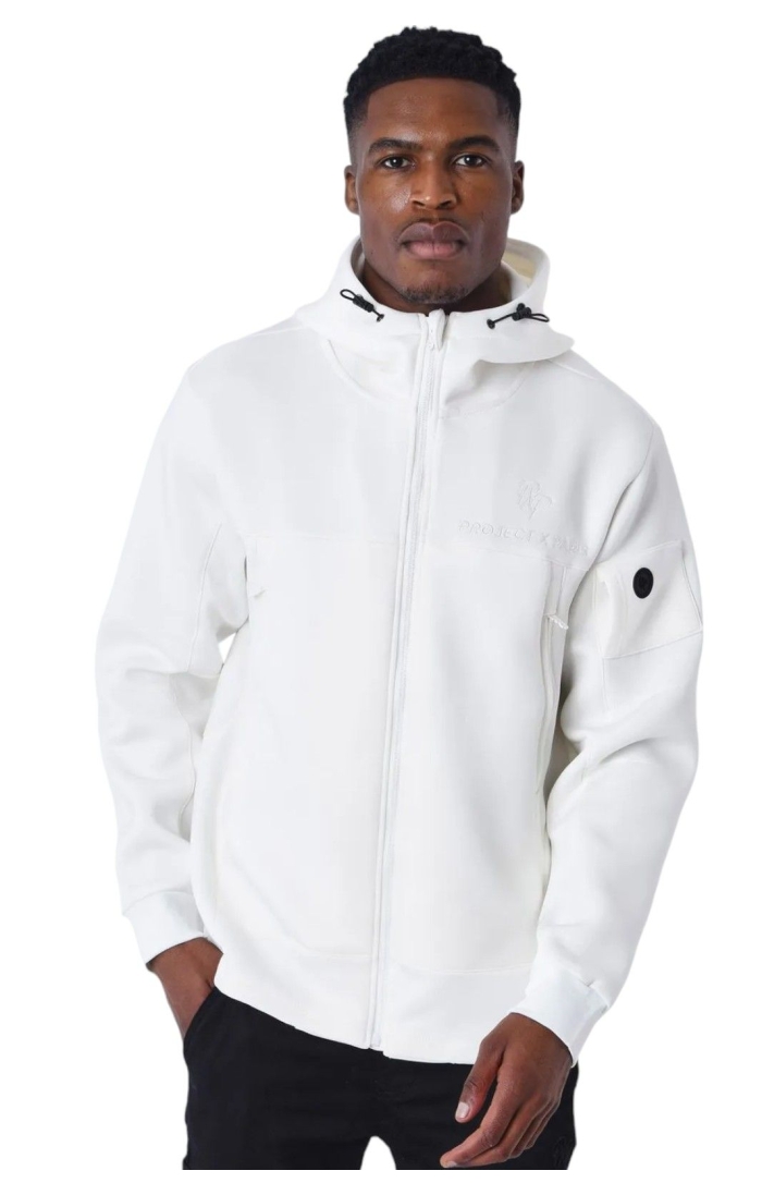 Sudadera Project X Paris Techwear Blanco