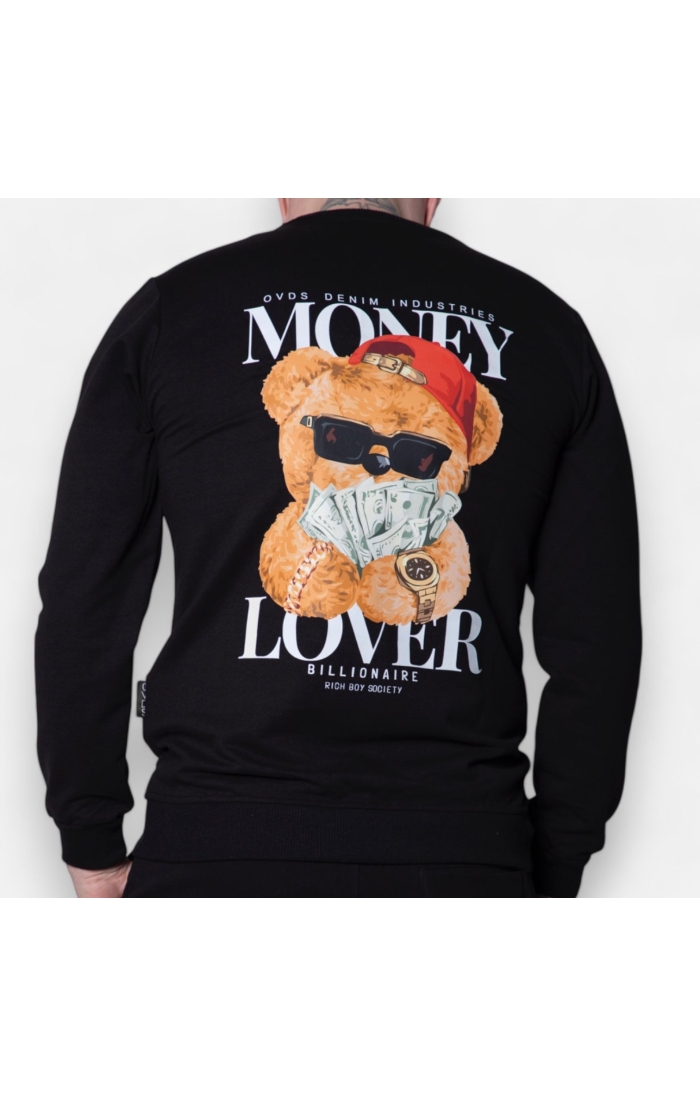 Sudadera OVDS Osito Money Negra